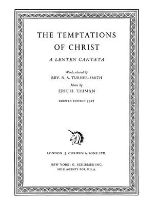 Eric Thiman: The Temptations Of Christ