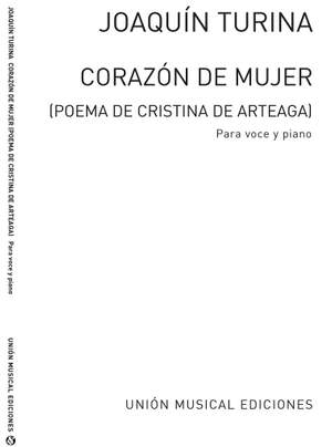 Joaquín Turina: Turina: Corazon De Mujer for Voice and Piano