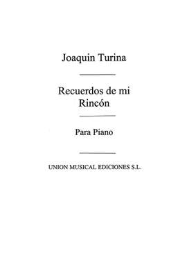 Joaquín Turina: Recuerdos De Mi Rincon Tragedia Comica
