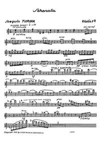 Joaquín Turina: Serenata Opus 87 For String Quartet
