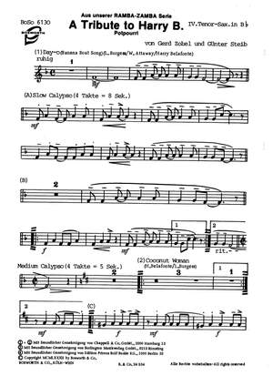 G. Zobel: Zobel, G A Tribute To Harry B/Latin Again Tocm Bnd