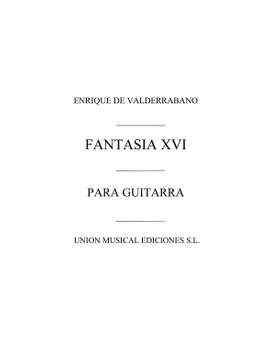 Fantasia Xvi En Re Menor D Minor