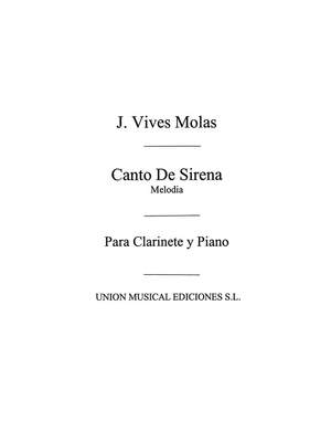 Canto De La Sirena For Clarinet And Piano