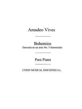 Intermedio From Bohemios For Piano