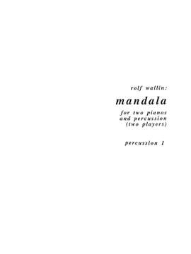 Rolf Wallin: Mandala (Parts)