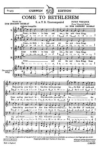 Peter Warlock: Come To Bethlehem