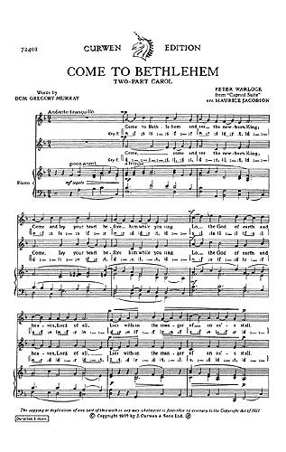 Peter Warlock: Come To Bethlehem