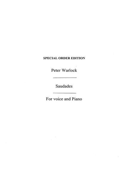 Peter Warlock: Saudades