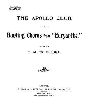 Carl Maria von Weber: Hunting Chorus
