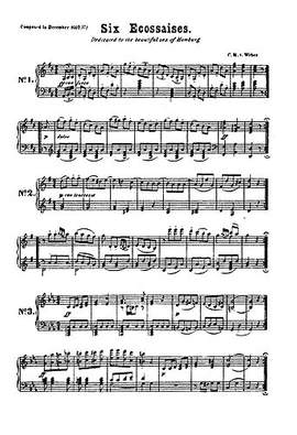 Carl Maria von Weber: Six Ecossaises For String Quartet