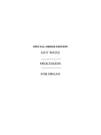 Guy Weitz: Procession
