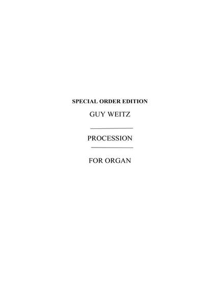 Guy Weitz: Procession