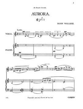 Egon Wellesz: Aurora