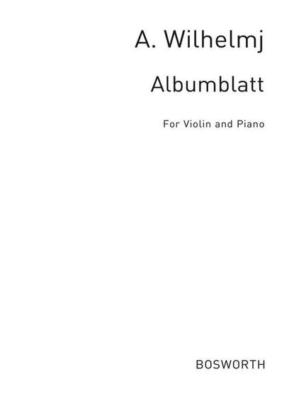 Wilhelmj, A Albumblatt