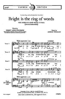 Arnold Williams: Bright Is The Ring Of Words