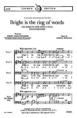 Arnold Williams: Bright Is The Ring Of Words
