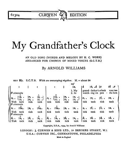 William Williams: Grandfathers Clock