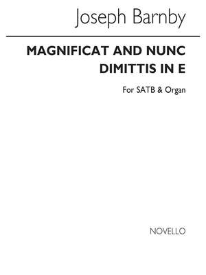 Joseph Barnby: Magnificat and Nunc Dimittis in E