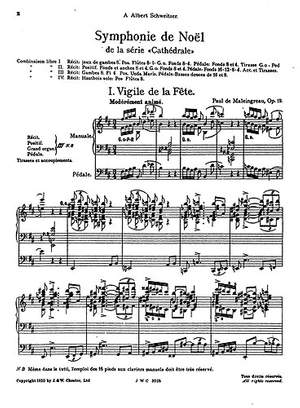 Paul de Maleingreau: Symphonie De Noel Op.19