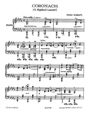 Edgar Barratt: Coronach (Original Version)