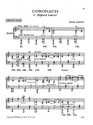 Edgar Barratt: Coronach (Simplified Version)