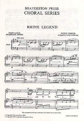 Mahler, G: Rheinlegendchen (2-Part Upper Voices)
