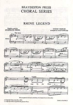 Mahler, G: Rheinlegendchen (2-Part Upper Voices)