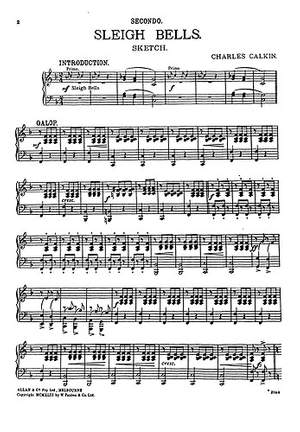 Charles Calkin: Sleigh Bells (Piano Duet)