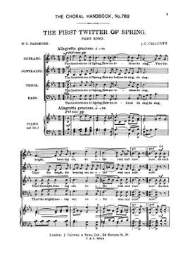 Callcott: The First Twitter Of Spring
