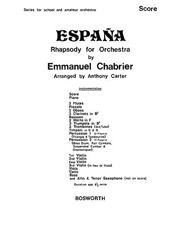 Emmanuel Chabrier: Chabrier, E Espana Carter
