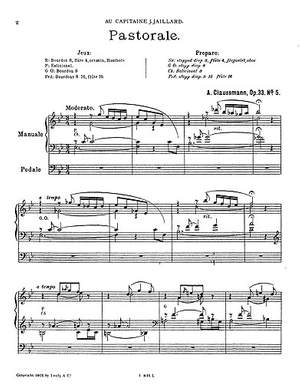 Aloys Claussman: Pastorale Op.33 No.5