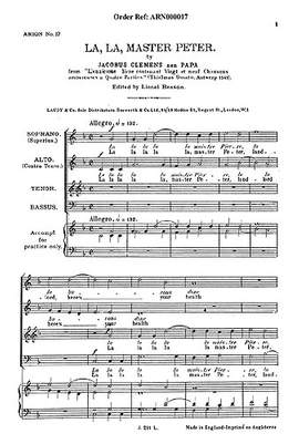 Jacobus Clemens non Papa: La La Master Peter