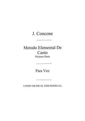 Giuseppe Concone: Concone: Metodo De Canto Volume 1 Voice
