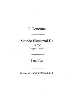 Giuseppe Concone: Concone: Metodo De Canto Volume 2 Voice