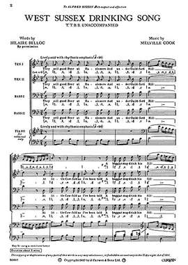 M. Cook: West Sussex Drinking Song