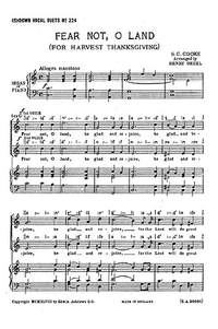 S.C. Cooke: Fear Not, O Land