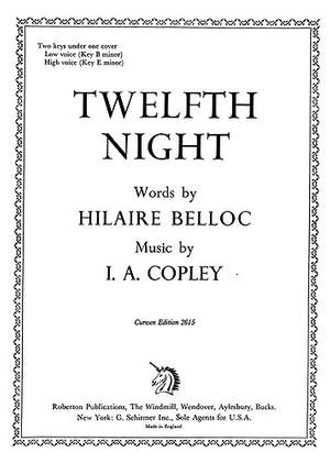 I. Copley: Twelfth Night