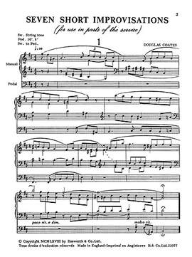 Seven Short Improvisations For Organ