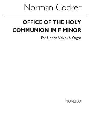 Cocker: Holy Communion In F Min