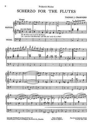 Thomas J. Crawford: Scherzo For Flutes for Organ