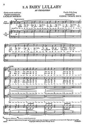 Cedric Thorpe Davie: A Fairy Lullaby