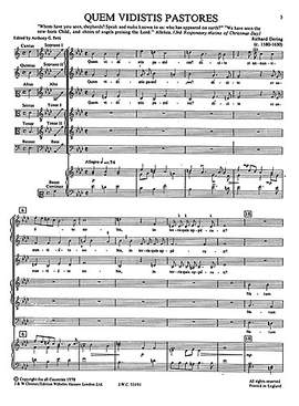 Richard Dering: Quem Vidistis Pastores (Petti)