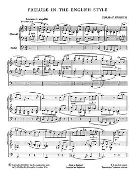 Norman Demuth: Two Pieces for Organ