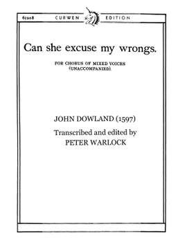 J. Dowland: Can She Excuse My
