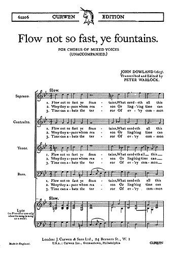 J. Dowland: Flow Not So Fast