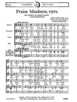 J. Dowland: Praise Blindness Eyes