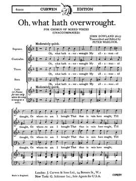 J. Dowland: What Hath Overwrought