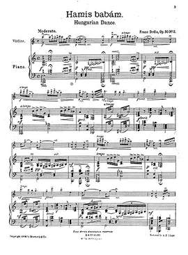 Hungarian Dances Op.30 No.2 'Hamis Babam'
