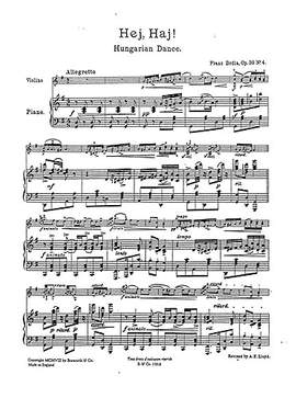 Hungarian Dances Op.30 No.4 'Hej Haj'