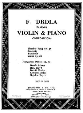 Hungarian Dances Op.30 No.5 'Kalvesai Emlek'